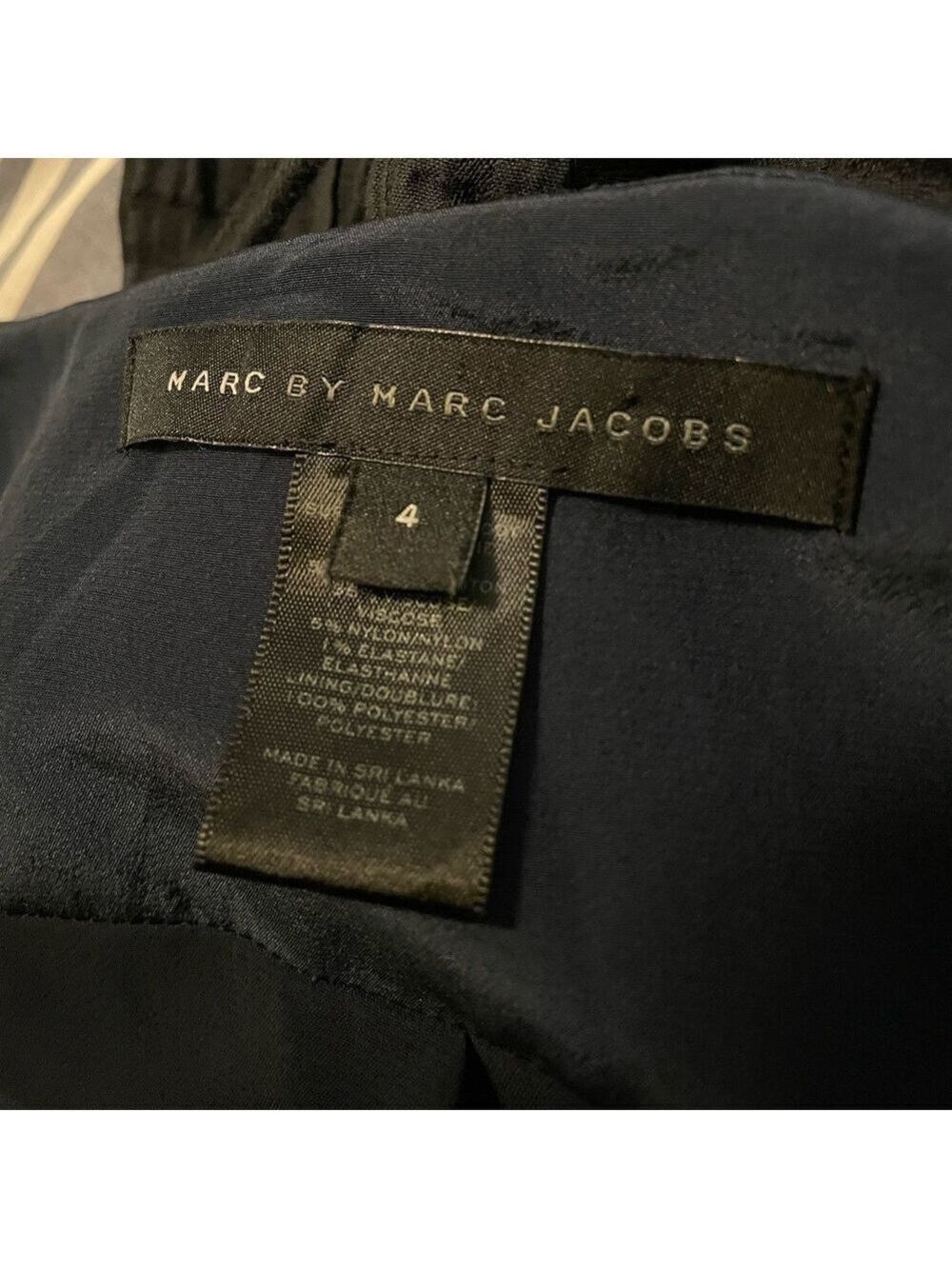 Marc by Marc Jacobs Dress Navy & Black Size 4 - Picture 10 of 12